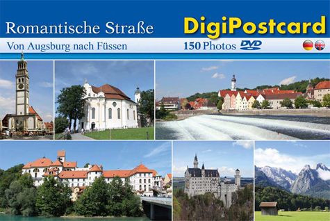 DigiPostcard Romantische Straße Von Augsburg nach Füssen
