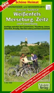 Wanderkarte Unteres Saaletal, Weißenfels, Merseburg vom Verlag Barthel