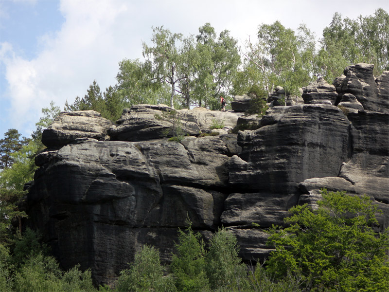 Schrammsteingebiet in der Sächsischen Schweiz