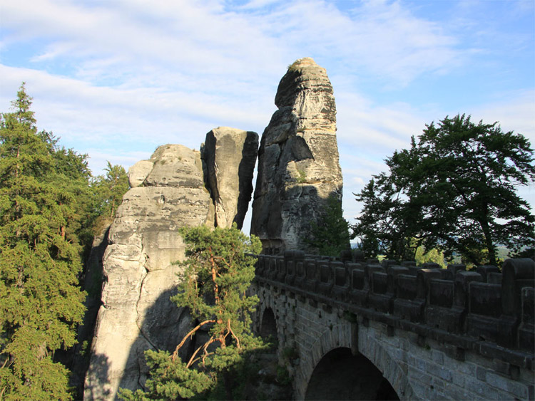 Bastei in der Sächsischen Schweiz in Sachsen