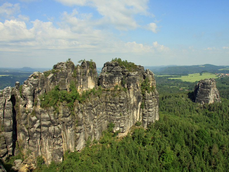 Auf dem Schrammsteingrat wandern