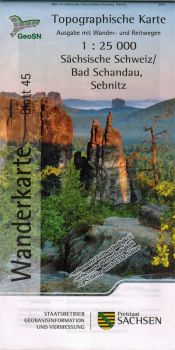 Wanderkarte Bad Schandau / Sächsische Schweiz