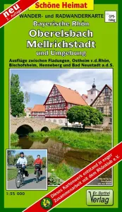 Wanderkarte Bayerische Rhön, Oberelsbach, Mellrichstadt